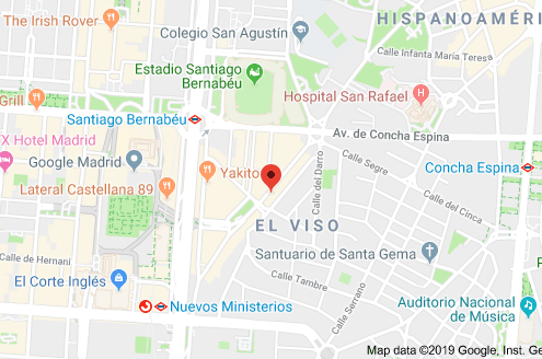 Psiquiatra en Madrid map